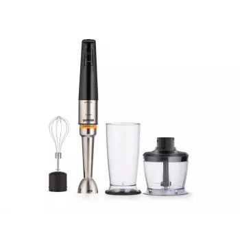 Gorenje HBX1200EB 1200 W rankinis blenderis su plastikiniu indeliu, 0.8 l, nerūdijančio plieno velenu, juodas