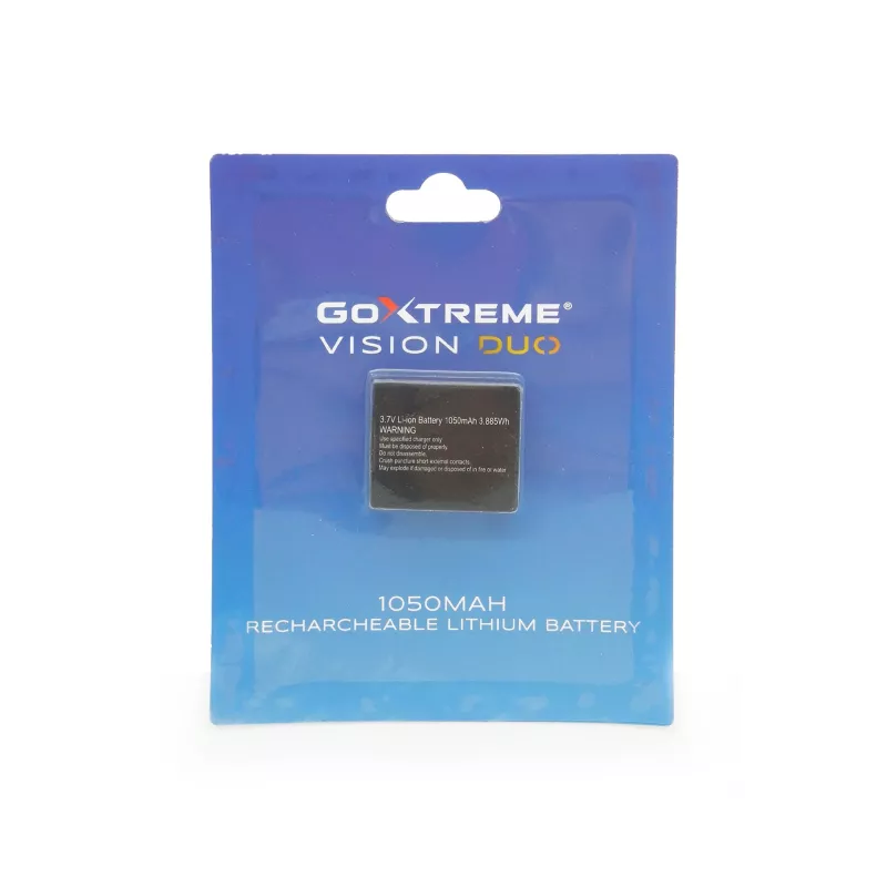 GoXtreme 1050mAh 3.7V ličio jonų baterija GoXtreme Vision DUO veiksmo kamerai