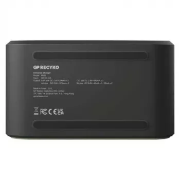 GP Įkroviklis B361 su 4 kanalais, 2600 mAh, 2,8V, Juodas EU