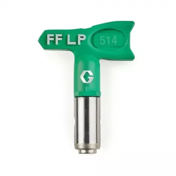 Graco Green Finishing Nozzle FFLP514 – RAC X Fine Finish Low Pressure Airless Spray Antgalis, 0,014 colio anga, 10 colių ventiliatoriaus plotis