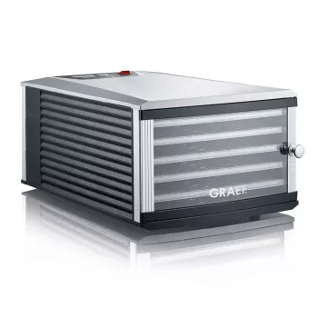 GRAEF DA506EU Maisto džiovintuvas, 600W, 6 padėklų, juodas/sidabrinis