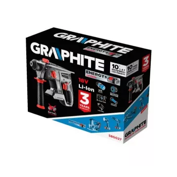 GRAPHITE 58G027 Sūklinis plaktukas SDS Plus Energy+ 18 V 1420 RPM
