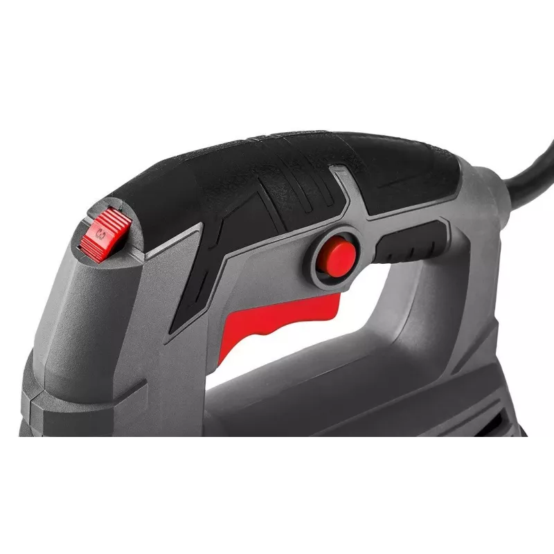 Graphite 58G047 800 W pjūklas su lazeriu, LED apšvietimu, švytuokliniu veikimu, be įrankių keičiamu pjūkleliu, 80 mm pjovimo gylis medienoje, 230 V