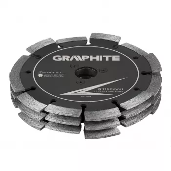 GRAPHITE Kombinuotas šlifavimo diskas 59G371 Multi-Galąstuvui, 50 x 10 x 8 mm, aliuminio oksidas