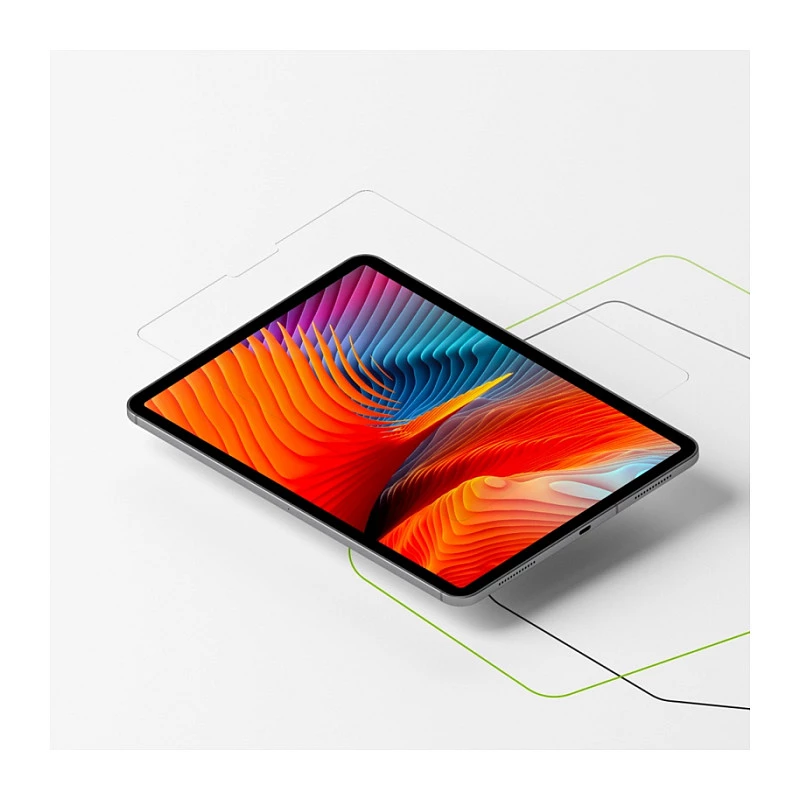 Green Cell GC Clarity apsauginis stiklas, skirtas iPad 7 10.2 (2019) – itin skaidri PET plėvelė, atspari įbrėžimams, be burbuliukų