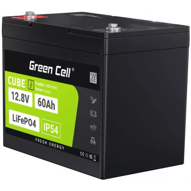 Green Cell LFPGC12V60AH UPS baterija LiFePO4 12.8 V 60 Ah