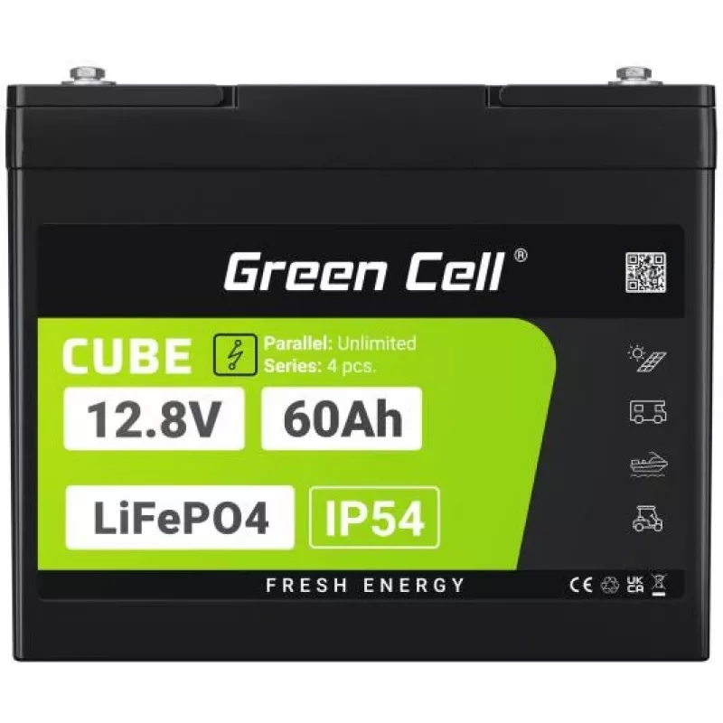 Green Cell LFPGC12V60AH UPS baterija LiFePO4 12.8 V 60 Ah
