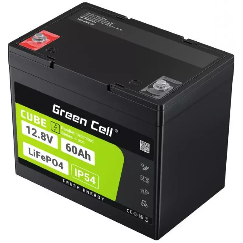 Green Cell LFPGC12V60AH UPS baterija LiFePO4 12.8 V 60 Ah