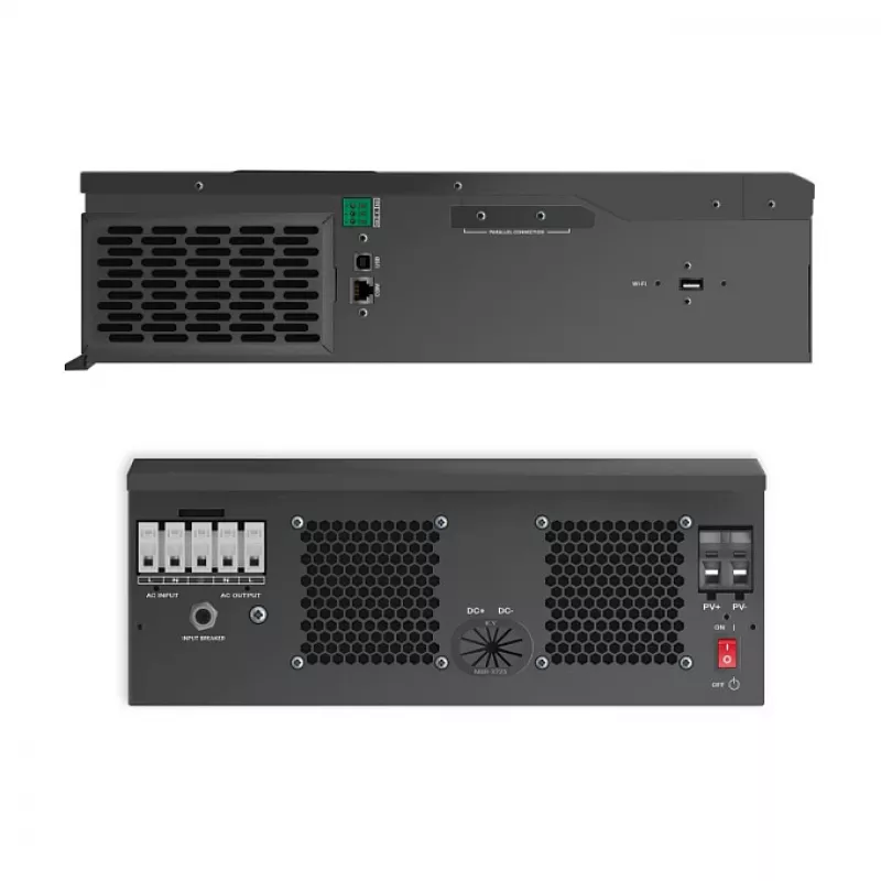 Green Cell Off-Grid Solar Inverter 3000W 48V Pure Sine Wave su MPPT įkrovikliu