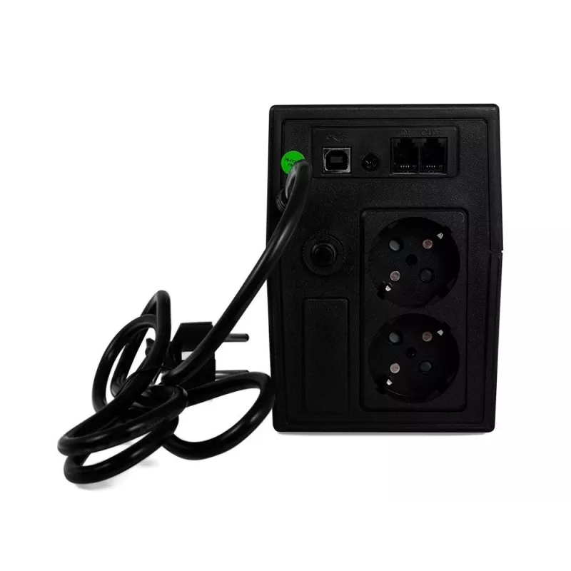 Green Cell Power Proof UPS 600VA / 360W line-interactive bokštinis (2x Schuko, USB, AVR)