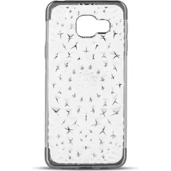 GreenGo Samsung Galaxy S7 Edge G935 TPU 3D Stars Sidabrinis Dėklas