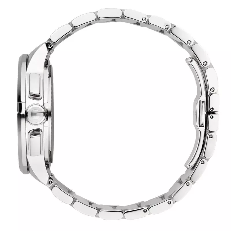 Gucci G-Chrono vyrų laikrodžio YA101204 44mm nerūdijantis plienas juodas ciferblatas chronografas data