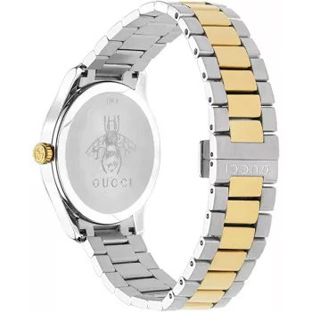 GUCCI G-Timeless Vyriškas Kvarcinis Laikrodis YA1264075 38mm Nerūdijantis Plienas Juodas Ciferblatas