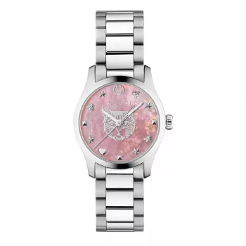 Gucci G-Timeless Moters Laikrodis YA1265013 27mm Nerūdijantis Plienas Sidabrinis Ciferblatas