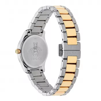 GUCCI G-Timeless moteriškas laikrodis YA126596 27mm nerūdijantis plienas sidabrinis ciferblatas
