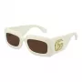 GUCCI GG0811S-002 Moteriški katinuko formos akiniai nuo saulės juodi pilki 53mm