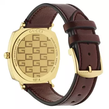 Gucci Grip Unisex Watch YA157405 35mm Stainless Steel Mesh
