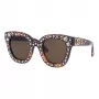 GUCCI Moteriški katės akies akiniai nuo saulės GG0116S-003 Havana Rudi Gradient 49mm