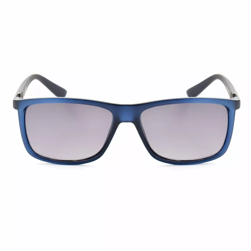 GUESS GF0191-5991B Vyriški stačiakampiai akiniai nuo saulės Havana acetato rėmelis rudas gradientinis stiklas 59mm