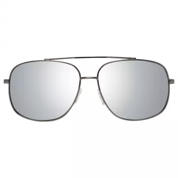 GUESS GF0207-08C Vyriški Akiniai nuo Saulės - Tamsiai Pilkas Rėmelis, Pilki Lęšiai, 60mm