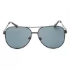 GUESS GF0231-02A Vyriški stačiakampiai akiniai nuo saulės – juodas rėmelis, pilki lęšiai 58mm