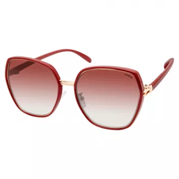 GUESS GF0407-5966F Moteriški Akiniai nuo Saulės - Havana Rudo Acetato Rėmelis, Rudi Gradientiniai Lęšiai, 59 mm