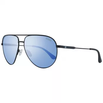 GUESS GF5083-01X Vyriški Aviatoriaus Akiniai Nuo Saulės – Juodas Metalo Rėmas, Pilki Polikarbonato Lęšiai, UV400 Apsauga