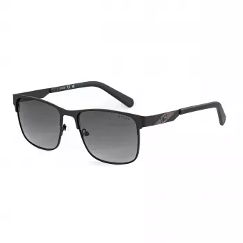 Guess GF5098-5602B Vyriški kvadratiniai akiniai nuo saulės juodi/rūkyti 56mm