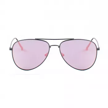 GUESS GG1142SCQZ09Z Unisex Rectangular Sunglasses - Black Frame, Grey Gradient Lens, 56mm