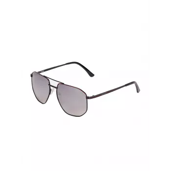 GUESS Vyriški stačiakampiai akiniai nuo saulės GF5122-6001C - Juodas rėmelis, dūminiai stiklai 60mm
