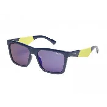 GUESS Vyrų Akiniai nuo Saulės GO00067-5690C Havana Rudi Stačiakampis Acetatinis Rėmas UV400