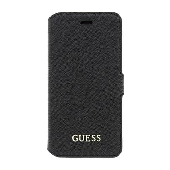 GUESS Saffiano Book Case, skirtas iPhone 6/6S - juoda
