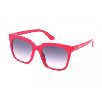 GUESS Moteriški Drugelio/Katės Akies Akiniai Nuo Saulės GO00045-5572B Havana Ruda Gradient 55mm