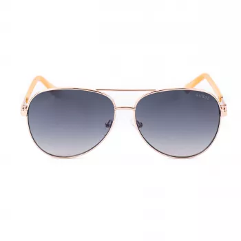 GUESS moteriški drugelio formos akiniai nuo saulės GU00173-6028W Havana rudi gradientiniai 60mm