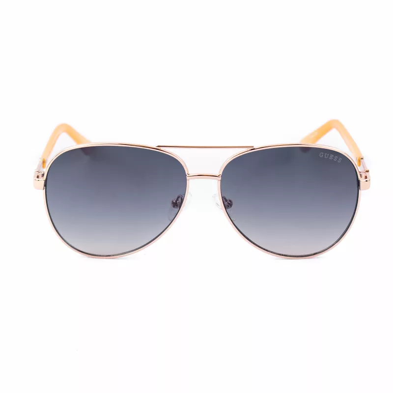 GUESS moteriški drugelio formos akiniai nuo saulės GU00173-6028W Havana rudi gradientiniai 60mm
