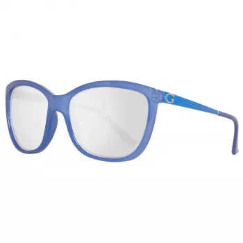 GUESS Moteriški Drugelio Formos Akiniai Nuo Saulės GU7444-5884C Havana Ruda Vėžlio Kiauto Acetato Rėmelis Rudi Gradientiniai Lęšiai 58mm