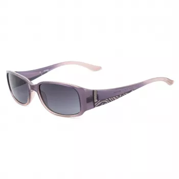Moteriški GUESS „Cat Eye“ akiniai nuo saulės GU7121PUCLR35 Violetiniai Skaidrūs Acetatas 53mm