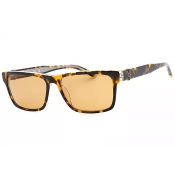 GUESS Moteriški stačiakampiai acetatiniai akiniai nuo saulės GU00074-53E Havana Brown Gradient 55mm