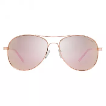 GUESS moteriški akiniai nuo saulės GF0295-28U Havana Butterfly Acetate rėmelis rudi gradientiniai lęšiai 60/17/135 mm