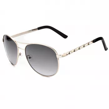 Guess Moteriški Akiniai Nuo Saulės GF0408-6132B Havana Kvadratinis Rėmelis Rudi Gradientiniai Lęšiai 61mm