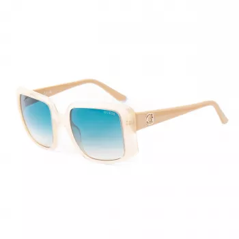 GUESS Moteriški Akiniai Nuo Saulės GU00097-5325P - Blizgantis Juodas Rėmelis, Dūminiai Gradientiniai Poliarizuoti Stiklai, 53mm