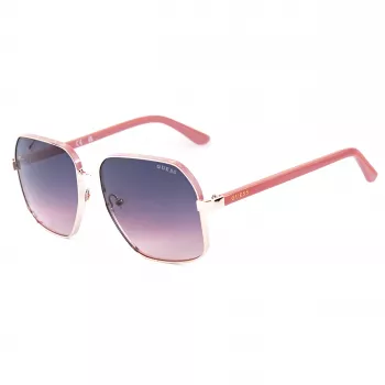 GUESS Moteriški akiniai nuo saulės GU00107-5874B – Havana/Gold rėmas, rudi gradientiniai lęšiai