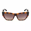 GUESS Moteriški akiniai nuo saulės GU00111-5652F – katės akies formos tamsaus havana acetato rėmelis su rudais gradientiniais stiklais 56/14/130 mm