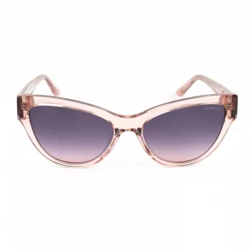 GUESS Moteriški Akiniai Nuo Saulės GU00112-5657Z Havana Vėžlio Kiauto Spalvos Acetatinis Kvadratinis Rėmelis 56mm