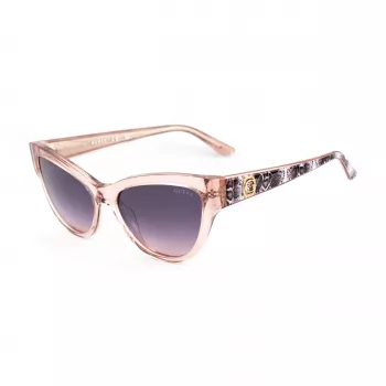 GUESS Moteriški Akiniai Nuo Saulės GU00112-5657Z Havana Vėžlio Kiauto Spalvos Acetatinis Kvadratinis Rėmelis 56mm