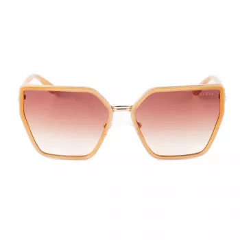 GUESS Moteriški Akiniai Nuo Saulės GU00146-5957F Oversized Square Havana Brown Gradient Lęšiai 59mm