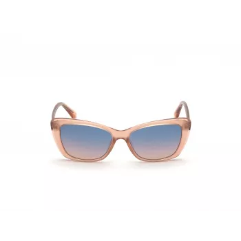 GUESS Moteriški Akiniai Nuo Saulės GU7774-5574W Rudi Havana Kvadratinis Rėmas 55mm