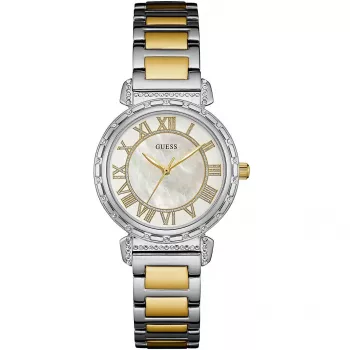 GUESS W0831L3 Chelsea Rose Gold-Tone Stainless Steel Watch 34mm moteriškas laikrodis