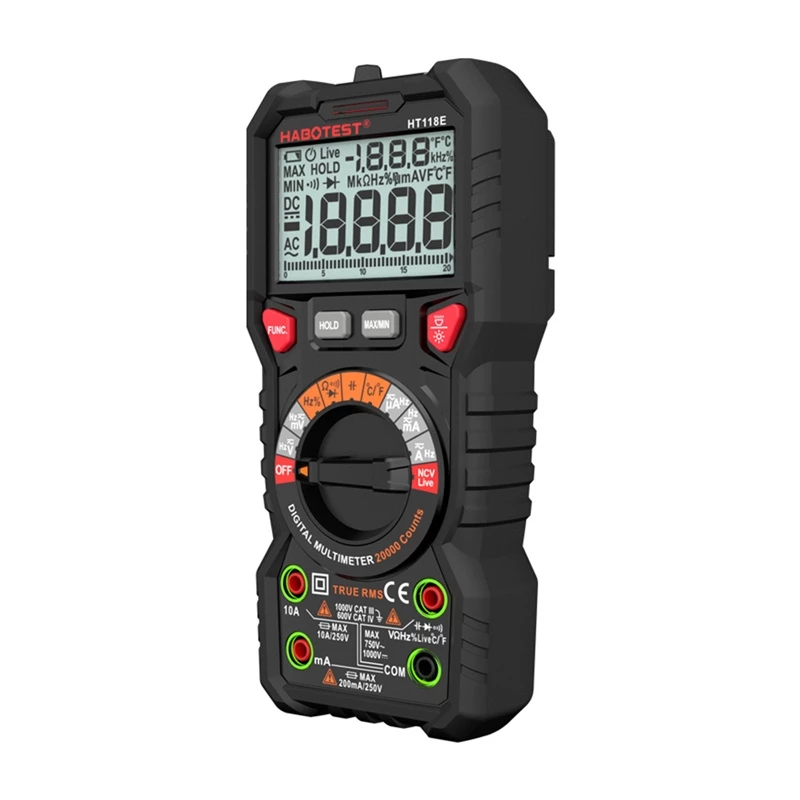Habotest HT118E Universal Digital Multimeter True RMS NCV