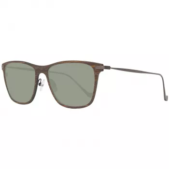 Hackett London HSB86311255 Vyriški Akiniai nuo Saulės – Blizgantis Juodas Rėmelis, Pilki Lęšiai, 55 mm